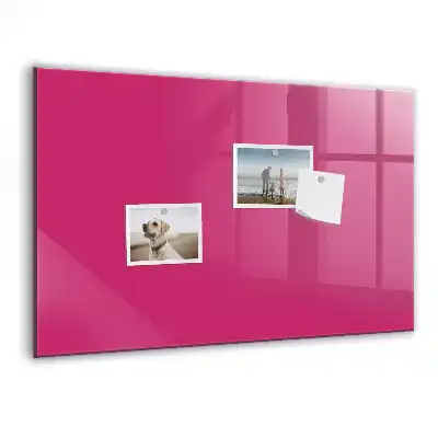 Quadro magnético de apagar a seco na cor rosa intenso