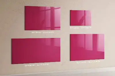 Quadro magnético de apagar a seco na cor rosa intenso