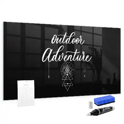 Quadro magnético de apagar a seco tema aventura ao ar livre