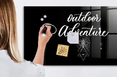 Quadro magnético de apagar a seco tema aventura ao ar livre