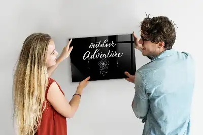 Quadro magnético de apagar a seco tema aventura ao ar livre
