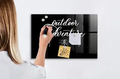 Quadro magnético de apagar a seco tema aventura ao ar livre