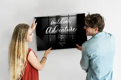 Quadro magnético de apagar a seco tema aventura ao ar livre