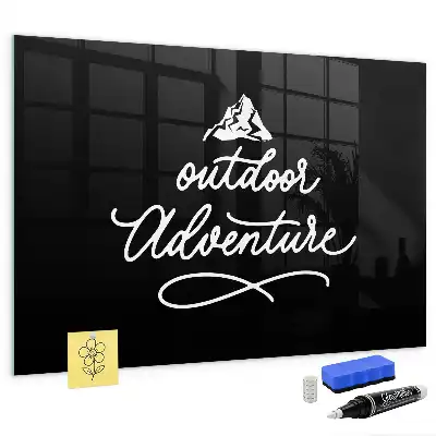Quadro magnético de apagar a seco tema aventura ao ar livre