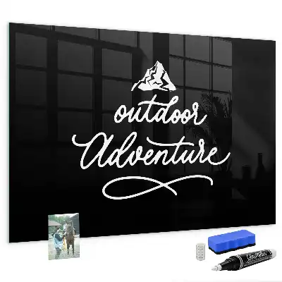 Quadro magnético de apagar a seco tema aventura ao ar livre