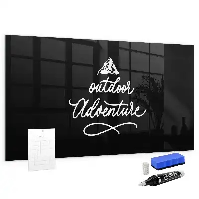Quadro magnético de apagar a seco tema aventura ao ar livre