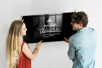 Quadro magnético de apagar a seco tema aventura ao ar livre
