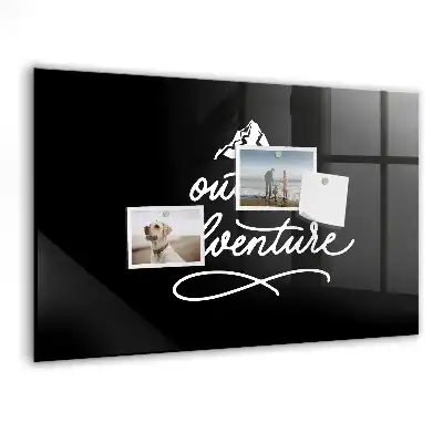 Quadro magnético de apagar a seco tema aventura ao ar livre