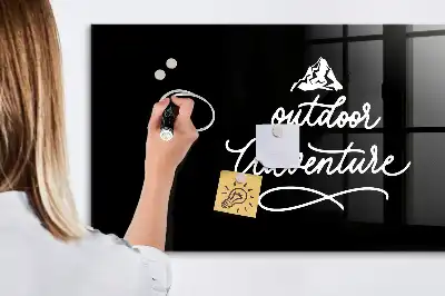 Quadro magnético de apagar a seco tema aventura ao ar livre