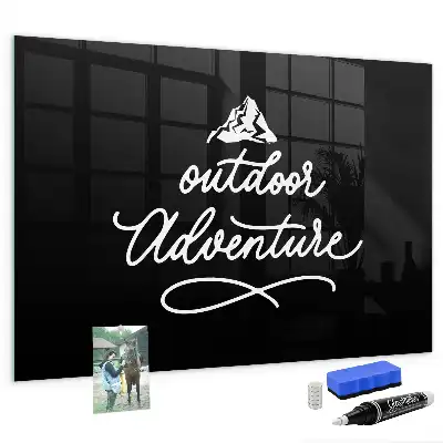 Quadro magnético de apagar a seco tema aventura ao ar livre