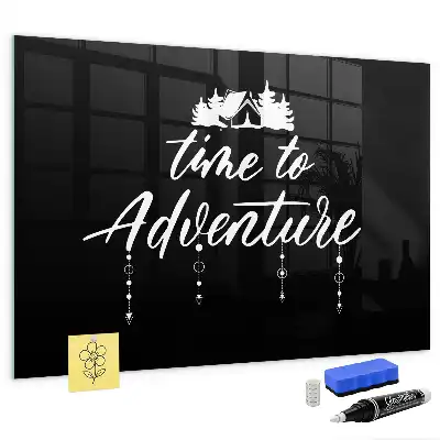 Quadro magnético de apagar a seco tema Hora da Aventura