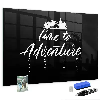 Quadro magnético de apagar a seco tema Hora da Aventura