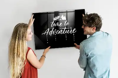 Quadro magnético de apagar a seco tema Hora da Aventura