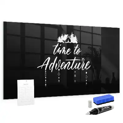 Quadro magnético de apagar a seco tema Hora da Aventura
