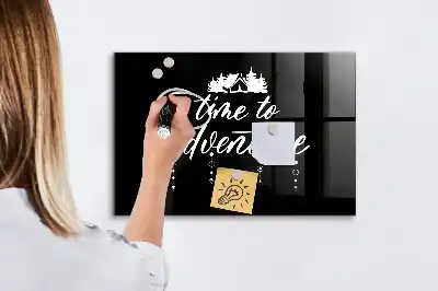 Quadro magnético de apagar a seco tema Hora da Aventura