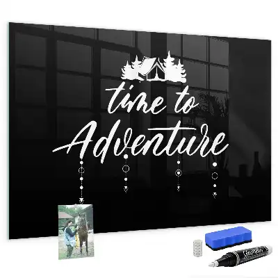 Quadro magnético de apagar a seco tema Hora da Aventura
