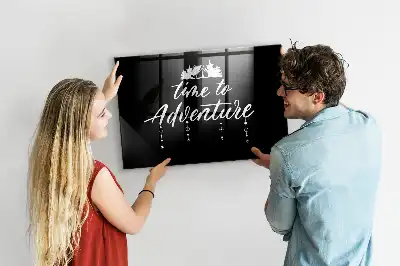 Quadro magnético de apagar a seco tema Hora da Aventura