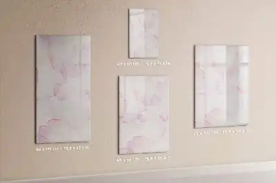 Quadro magnético de apagar a seco estampa de pétalas em aquarela