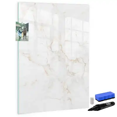 Quadro magnético de apagar a seco com acabamento elegante em mármore