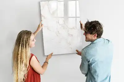 Quadro magnético de apagar a seco com acabamento elegante em mármore