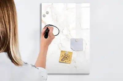 Quadro magnético de apagar a seco com acabamento elegante em mármore