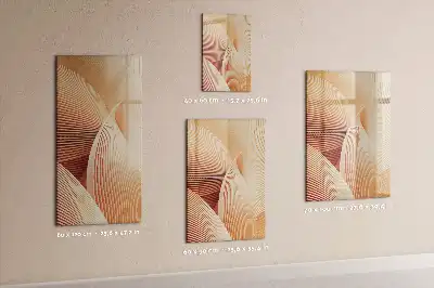 Quadro magnético de apagar a seco com padrão abstrato de ondas