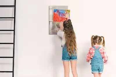 Quadro magnético de apagar a seco com estampa de plantas em aquarela
