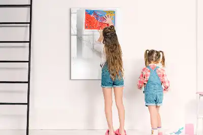 Quadro magnético de apagar a seco com acabamento em mármore decorativo