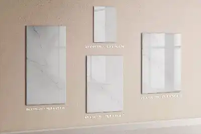 Quadro magnético de apagar a seco com acabamento em mármore decorativo