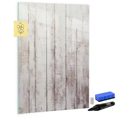 Quadro magnético de apagar a seco em madeira