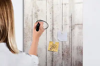 Quadro magnético de apagar a seco em madeira