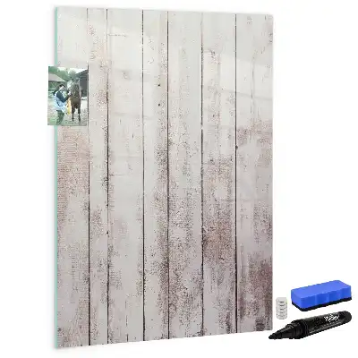 Quadro magnético de apagar a seco em madeira