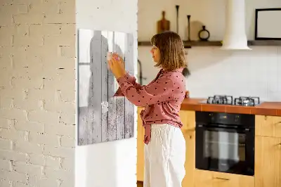 Quadro magnético de apagar a seco em madeira