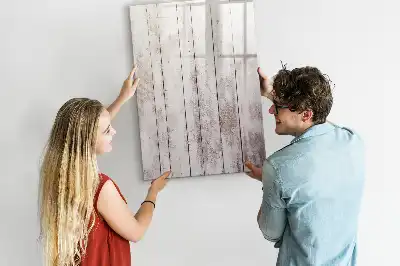 Quadro magnético de apagar a seco em madeira
