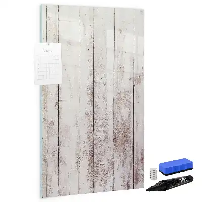 Quadro magnético de apagar a seco em madeira