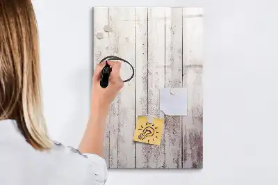 Quadro magnético de apagar a seco em madeira