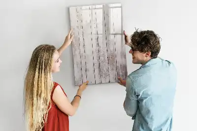 Quadro magnético de apagar a seco em madeira