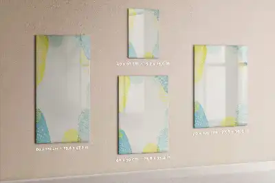 Quadro magnético de apagar a seco com moldura decorativa