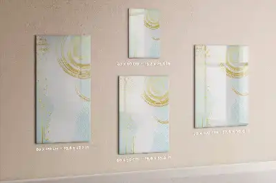 Quadro magnético de apagar a seco estampa de abstração decorativa