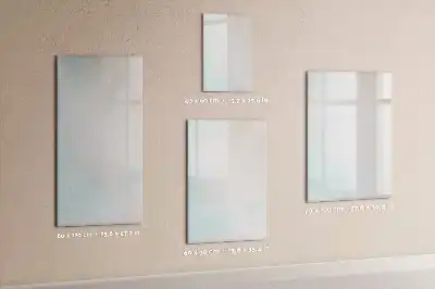 Quadro magnético de apagar a seco estampa de abstração em tons pastel