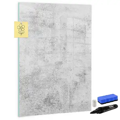 Quadro magnético de apagar a seco acabamento decorativo de parede de concreto