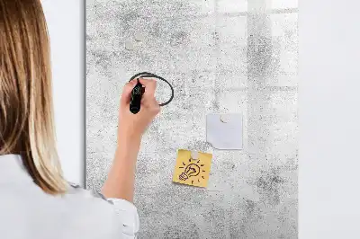 Quadro magnético de apagar a seco acabamento decorativo de parede de concreto
