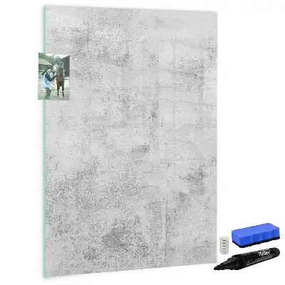 Quadro magnético de apagar a seco acabamento decorativo de parede de concreto