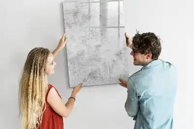 Quadro magnético de apagar a seco acabamento decorativo de parede de concreto