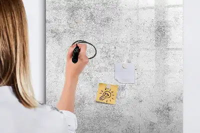 Quadro magnético de apagar a seco acabamento decorativo de parede de concreto
