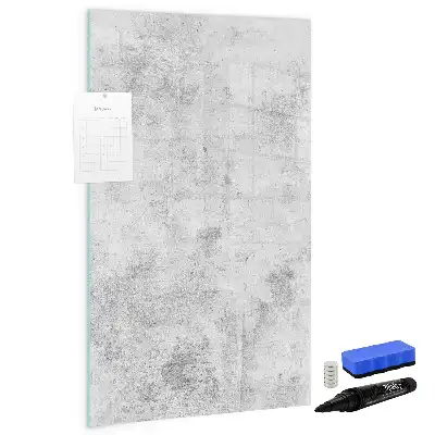 Quadro magnético de apagar a seco acabamento decorativo de parede de concreto