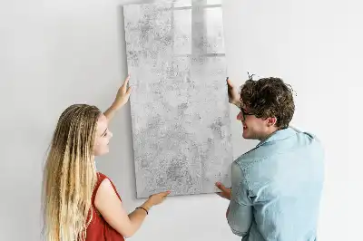 Quadro magnético de apagar a seco acabamento decorativo de parede de concreto