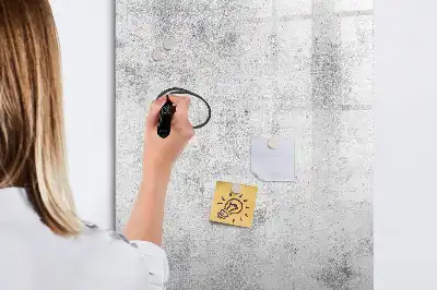 Quadro magnético de apagar a seco acabamento decorativo de parede de concreto