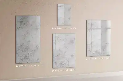 Quadro magnético de apagar a seco acabamento decorativo de parede de concreto