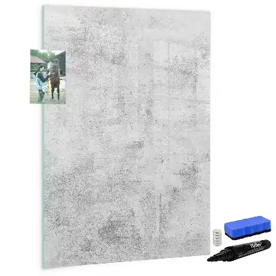 Quadro magnético de apagar a seco acabamento decorativo de parede de concreto